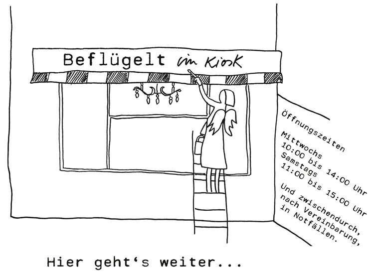 Beflügelt im Kiosk